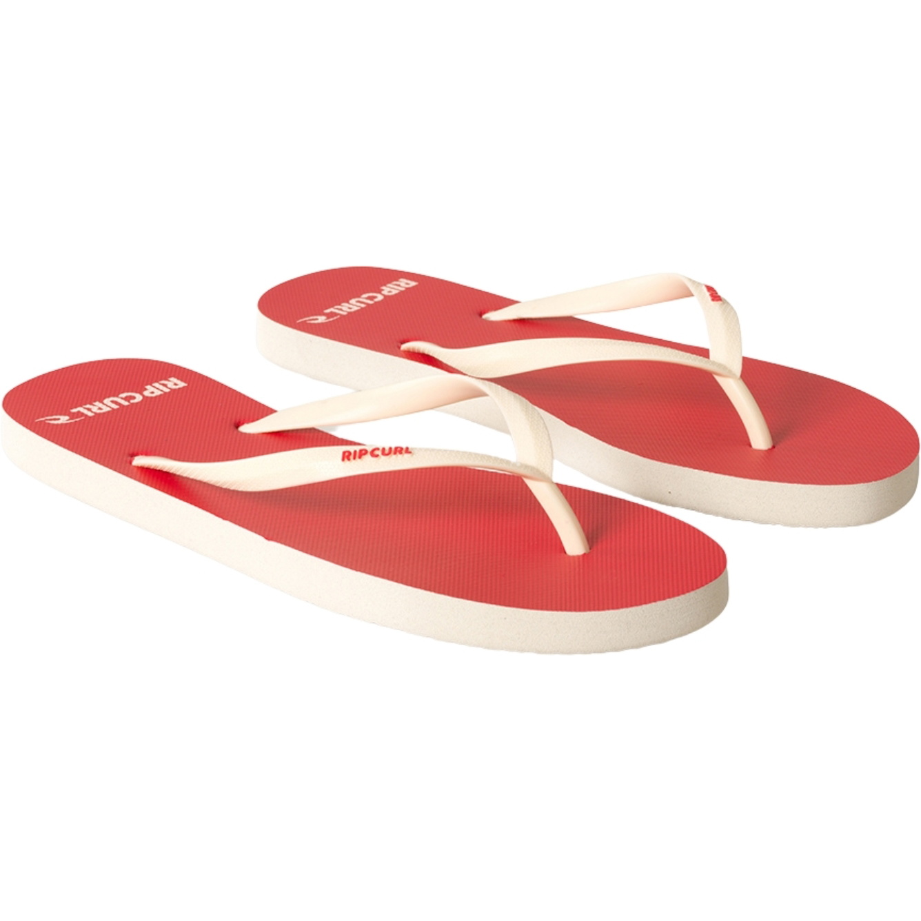 Rip Curl 2025 Womens Bondi Bloom Open Toe Flip Flops 16HWOT - Hibiscus Red
